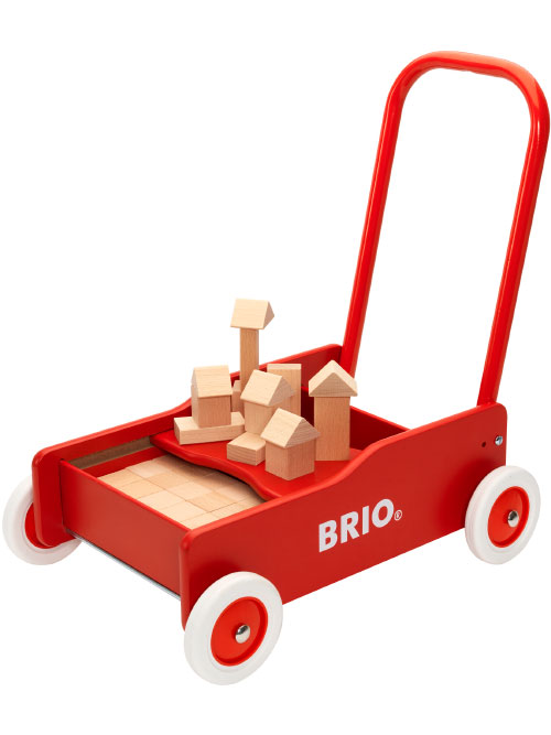 BRIO（ブリオ）ブロック50ピース付手押し車